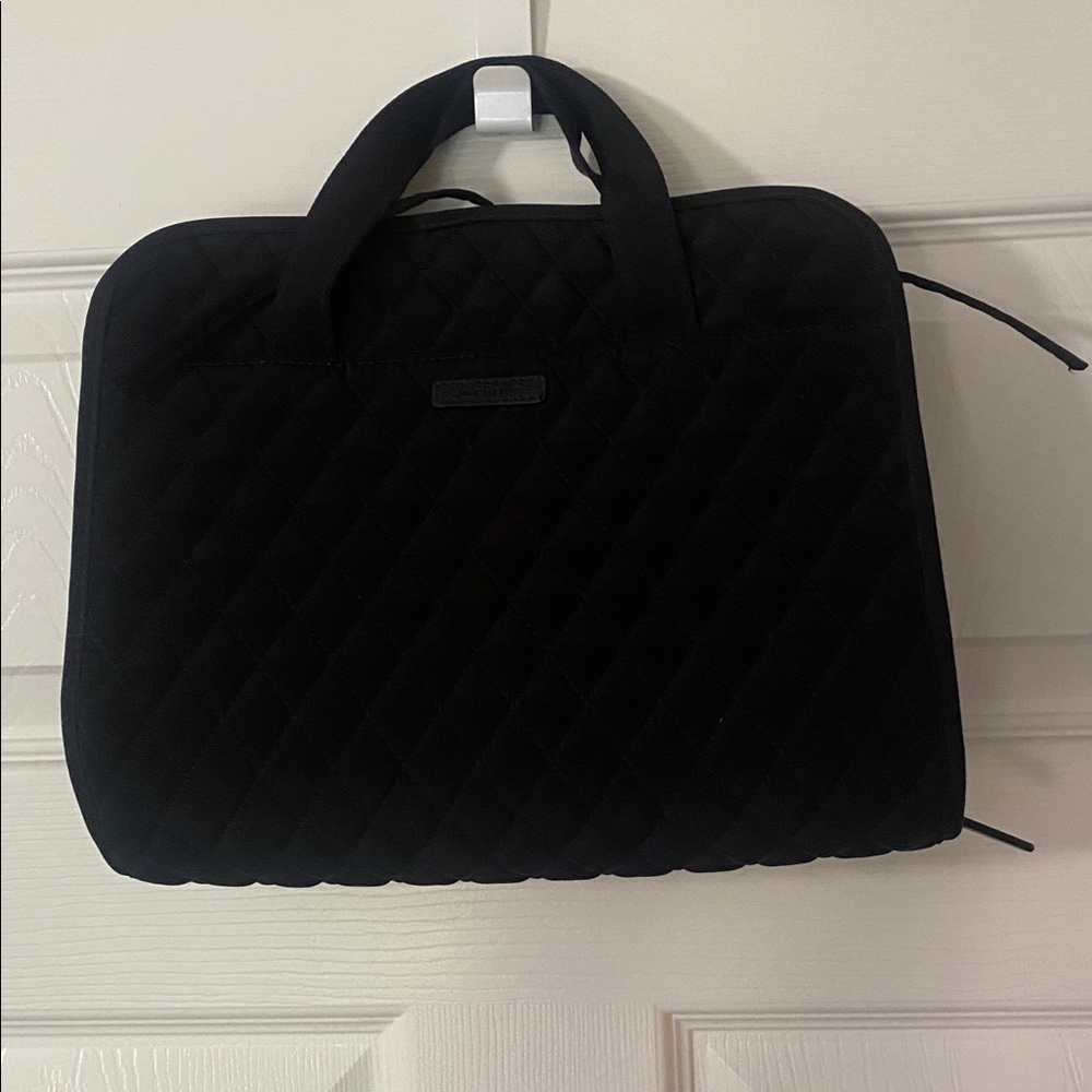 Black Vera Bradley Large Travel Makeup/Jewelry Bag